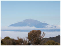 Blick vom Shira Camp II zum Mt. Meru