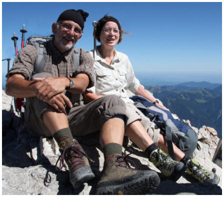 Zwei glckliche Sachsen auf der Zugspitze