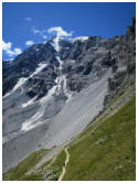 Blick zur Nordwand des Ortler