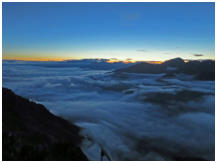 Bestes Bergwetter, nur die Tler liegen in den Wolken