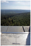 Blick nach SDEN: Viel Wald