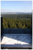 Blick nach OSTEN: Viel Wald