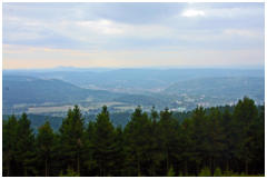 Blick von der Aussichtskanzel an Plnckners Aussicht