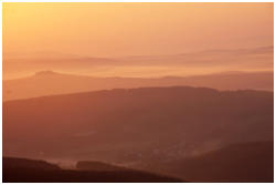 Ein Erlebnis: Sonnenuntergang auf dem Fichtelberg