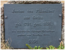 Gedenktafel mit Justus statt Julius